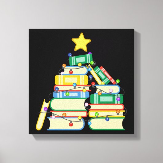 Koekjeskerstboom II Canvas Afdruk (Voorkant)