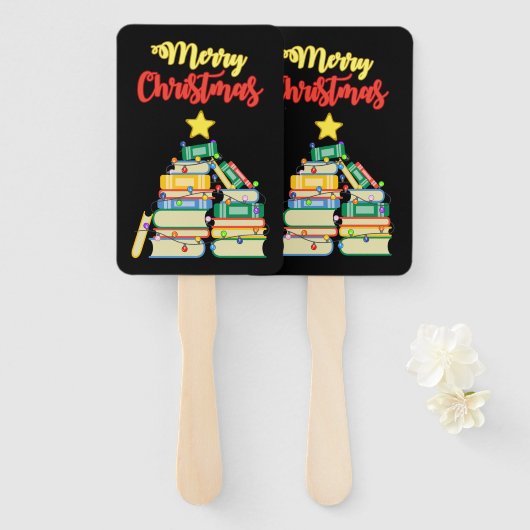 Koekjeskerstboom II Handwaaier (Voorkant en achterkant)