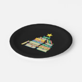 Koekjeskerstboom II Papieren Bordje (Gekanteld)