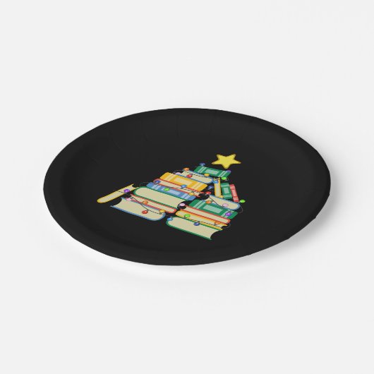 Koekjeskerstboom II Papieren Bordje (Gekanteld)