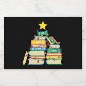 Koekjeskerstboom II Sparkling Wijnetiket (Enkel label)