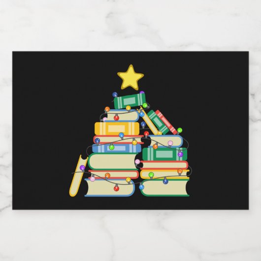 Koekjeskerstboom II Sparkling Wijnetiket (Enkel label)