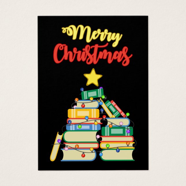 Koekjeskerstboom II Visitekaartje (Voorkant)