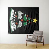 Koekjeskerstboom III Wandkleed (In Situ (horizontaal))