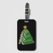 Koekjeskerstboom IV Bagagelabel (Voorkant (verticaal))