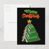 Koekjeskerstboom IV Briefkaart (Voorkant / Achterkant)