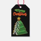 Koekjeskerstboom IV Cadeaulabel (Voorkant)