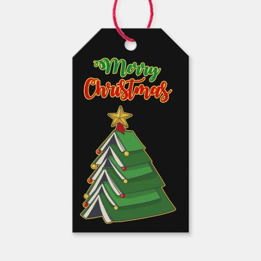 Koekjeskerstboom IV Cadeaulabel (Voorkant)