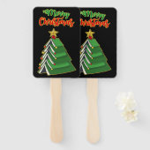 Koekjeskerstboom IV Handwaaier (Voorkant en achterkant)