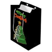 Koekjeskerstboom IV Medium Cadeauzakje (Voorkant Gekanteld)