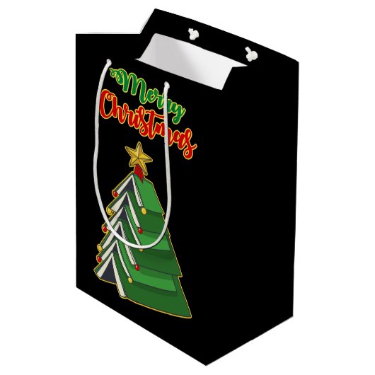 Koekjeskerstboom IV Medium Cadeauzakje (Achterkant Gekanteld)