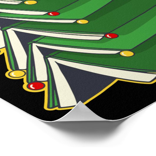 Koekjeskerstboom IV Poster (Hoek)