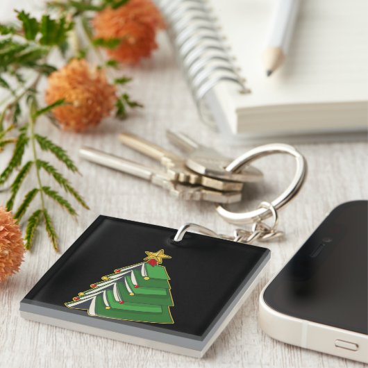 Koekjeskerstboom IV Sleutelhanger (Voorkant Rechts)