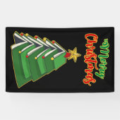 Koekjeskerstboom IV Spandoek (Horizontaal)