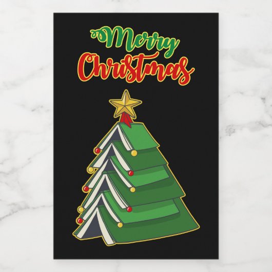 Koekjeskerstboom IV Voedselcontainer Etiket (Enkel label)