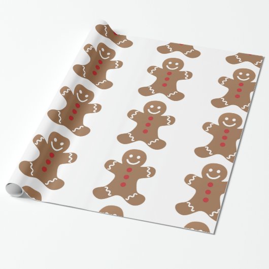 koekjeskoekje gezicht man schattig lichaam dessert cadeaupapier (Uitgerold)