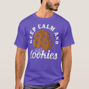 Koekjeskoekjes en koekjes houden kalm en eten t-shirt