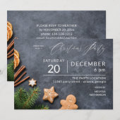 Koekjeskoekjes en Oranje kerstfeestdag Kaart (Voorkant / Achterkant)