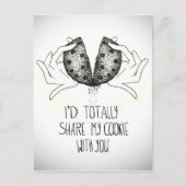 koekjesliefde briefkaart (Voorkant)