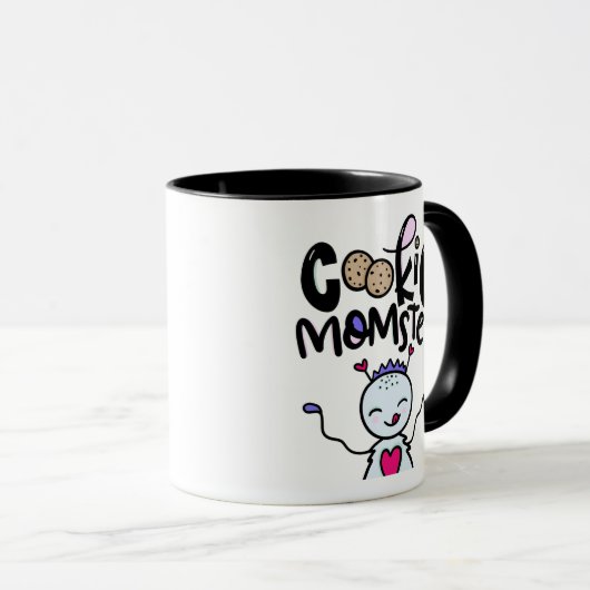 Koekjesmomster, met de hand getekend mok (Voorkant rechts)
