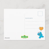 Koekjesmonster 1e verjaardag Dank je Briefkaart (Achterkant)