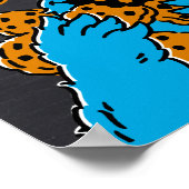 Koekjesmonster 1e verjaardag Neem een traktatie Poster (Hoek)