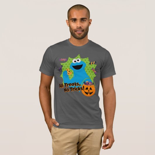 Koekjesmonster | Alle traktaties, geen trucjes! T-shirt (Voorkant volledig)