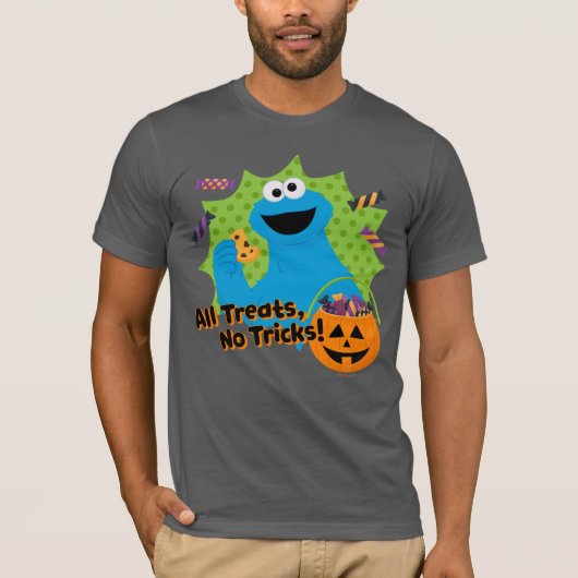 Koekjesmonster | Alle traktaties, geen trucjes! T-shirt (Voorkant)