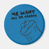 Koekjesmonster - allemaal Da's. Magneet (Voorkant)