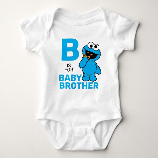 Koekjesmonster | B is voor Baby Brother Romper (Voorkant)