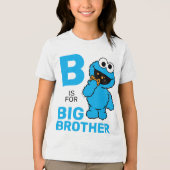 Koekjesmonster | B is voor Big Brother Tri-Blend Shirt (Voorkant)