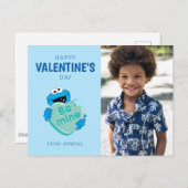 Koekjesmonster "Be Mine" Valentijns Snoep hart Briefkaart (Voorkant / Achterkant)
