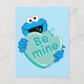 Koekjesmonster "Be Mine" Valentijns Snoep hart Briefkaart (Voorkant)