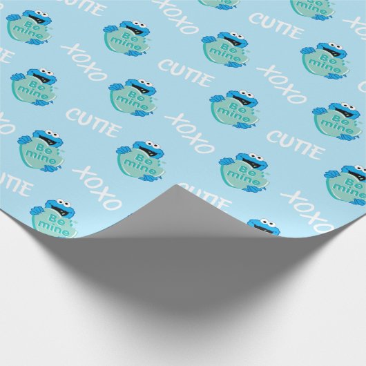 Koekjesmonster "Be Mine" Valentijns Snoep hart Cadeaupapier (Hoek)