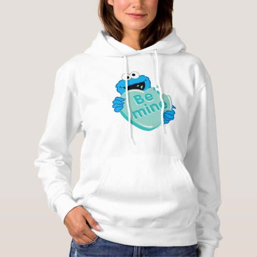 Koekjesmonster "Be Mine" Valentijns Snoep hart Hoodie (Voorkant)