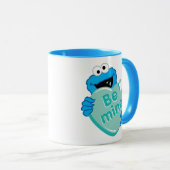 Koekjesmonster "Be Mine" Valentijns Snoep hart Mok (Voorkant rechts)