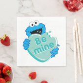 Koekjesmonster "Be Mine" Valentijns Snoep hart Servet (Insitu)