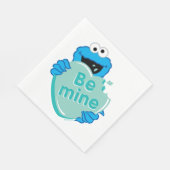 Koekjesmonster "Be Mine" Valentijns Snoep hart Servet (Hoek)