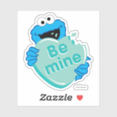 Koekjesmonster "Be Mine" Valentijns Snoep hart Sticker (Vel)