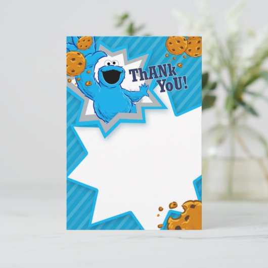 Koekjesmonster bedankt (Staand voorkant)