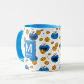 Koekjesmonster | C is voor Cookie Naam & Monogram Mok (Voorkant links)
