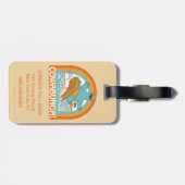 Koekjesmonster Cowabunga! Bagagelabel (Achterkant horizontaal)