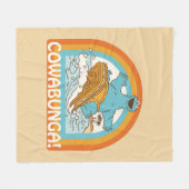 Koekjesmonster Cowabunga! Fleece Deken (Voorkant (Horizontaal))