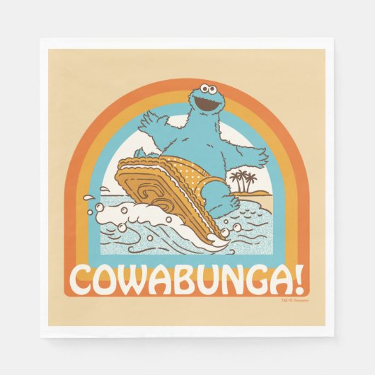 Koekjesmonster Cowabunga! Servet (Voorkant)