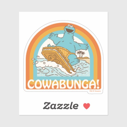 Koekjesmonster Cowabunga! Sticker (Vel)