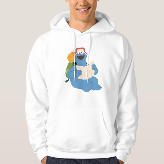 Koekjesmonster die een kaart leest hoodie