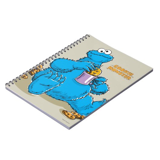  koekjesmonster die koekjes eet notitieboek (Linkerzijde)