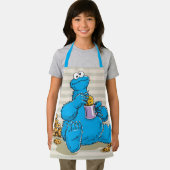 koekjesmonster die koekjes eet schort (Insitu)