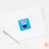 Koekjesmonster | Een cadeau van - Verjaardag Vierkante Sticker (Envelop)