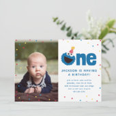 Koekjesmonster Een met Foto Kaart (Staand voorkant)